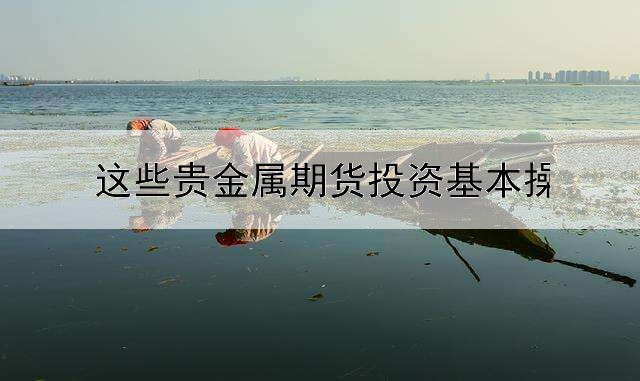  这些贵金属期货投资基本操盘技巧
