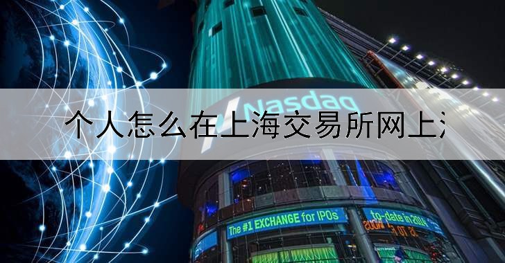  个人怎么在上海交易所网上注册开户