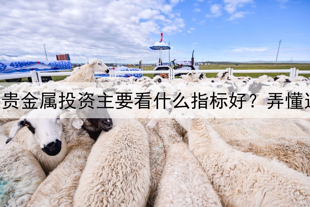  做贵金属投资主要看什么指标好？弄懂这些你就是高手