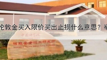  伦敦金买入限价买出止损什么意思？举例说明来了